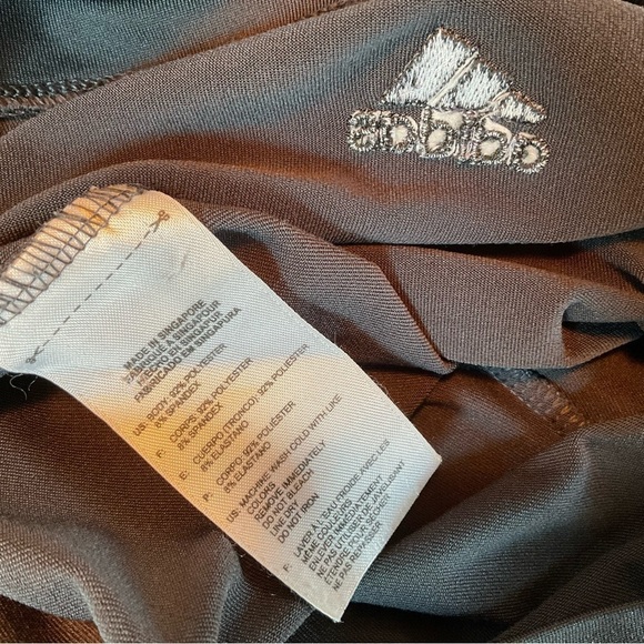 Adidas Leggings Grey Capri Yoga Pants Size M Workout Pants - Picture 6 of 6